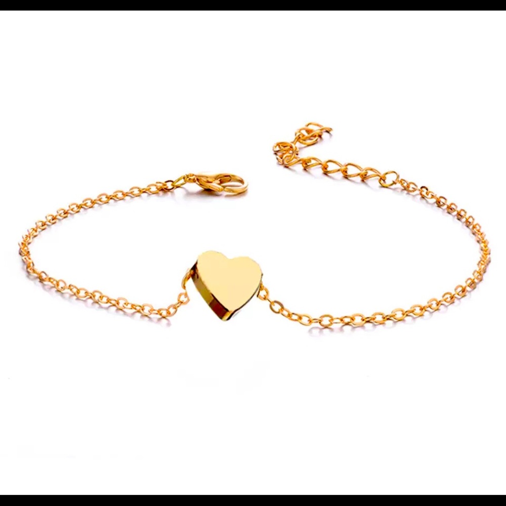 Gold Ladies Ankle Bracelet
